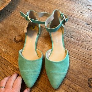 Franco Sarto Shoes. Beautiful pointed toe with ankle strap.